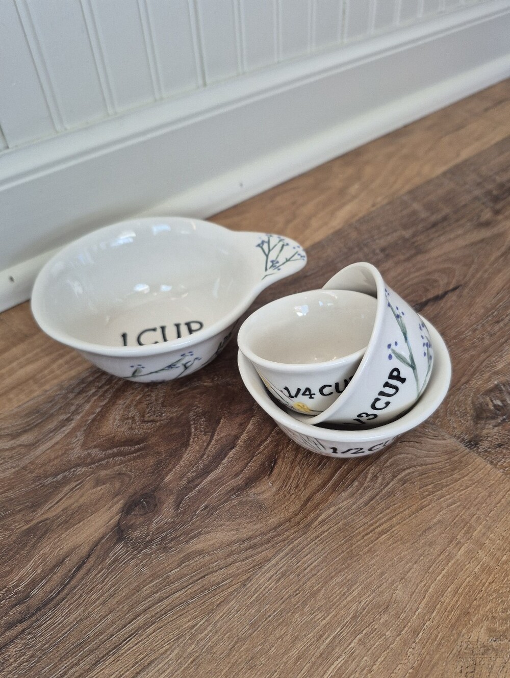 Retired Anthropologie Dangy Ceramic Measuring Cup Set